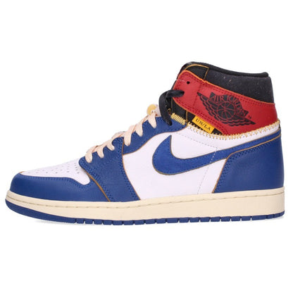 UNION x Nike Air Jordan 1 Retro HI NRG Red White Sneakers Size 27cm