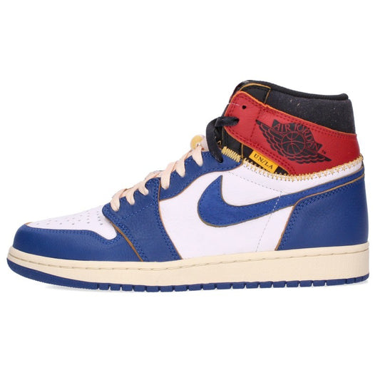 UNION x Nike Air Jordan 1 Retro HI NRG Red White Sneakers Size 27cm