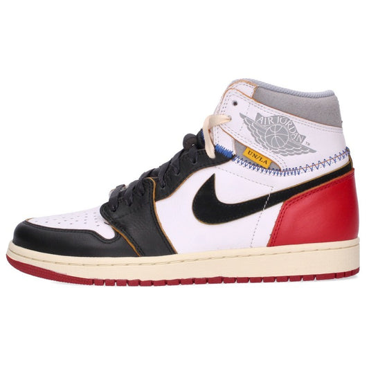 UNION x Nike Air Jordan 1 Retro HI NRG Black White Sneakers Size 27cm