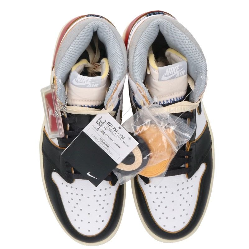 UNION x Nike Air Jordan 1 Retro HI NRG Black White Sneakers Size 27cm
