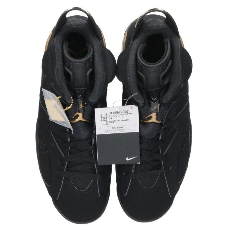 NIKE Air Jordan 6 DMP Sneakers Black Gold Size 27cm