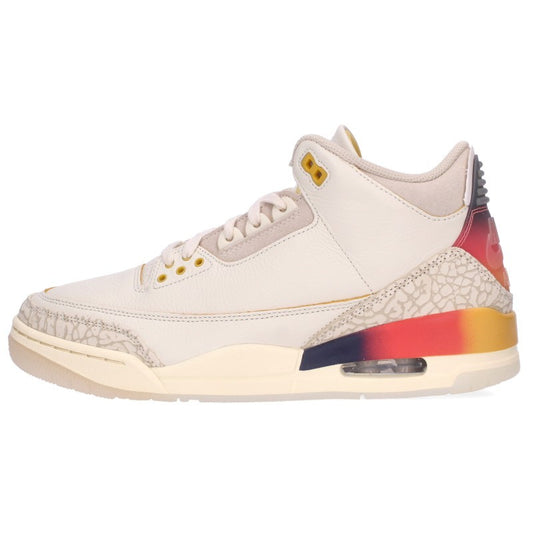 NIKE x J Balvin Air Jordan 3 Sneakers Off-White Size 27cm