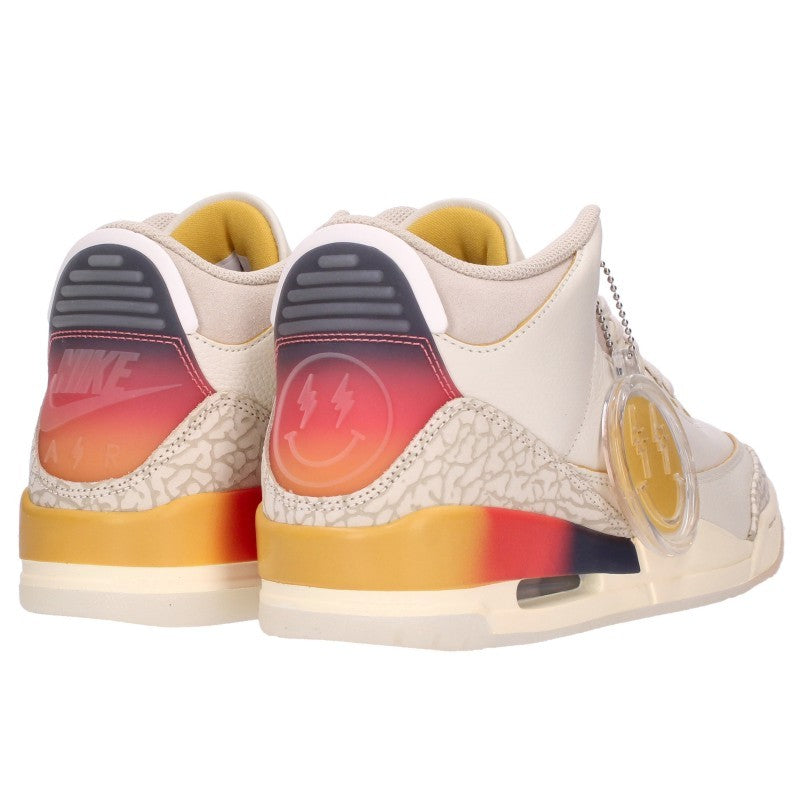 NIKE x J Balvin Air Jordan 3 Sneakers Off-White Size 27cm