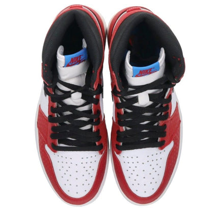 NIKE Air Jordan 1 Retro OG Origin Red White Sneakers Size 26.5cm