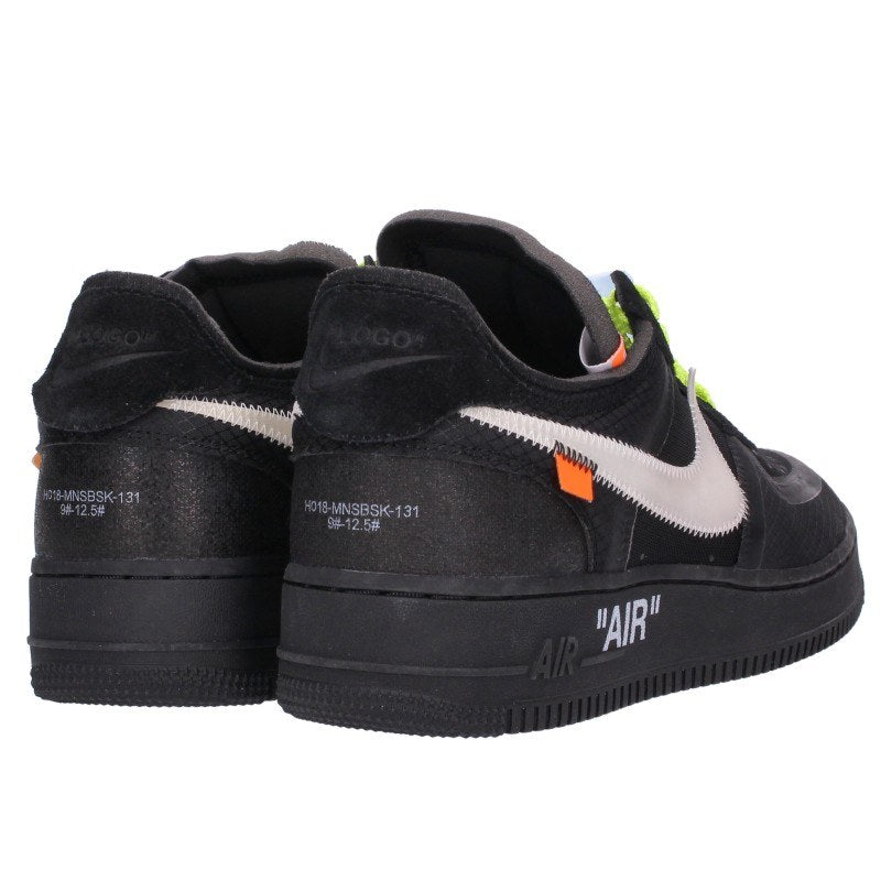 OFF-WHITE x Nike Air Force 1 Sneakers Black/White Size 27cm