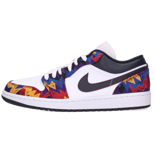 NIKE Air Jordan 1 Low Sneakers White/Black/Blue Size 27cm