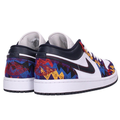NIKE Air Jordan 1 Low Sneakers White/Black/Blue Size 27cm