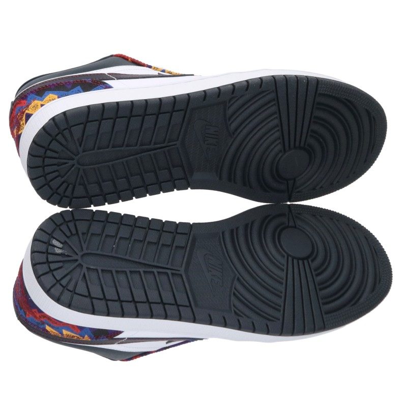 NIKE Air Jordan 1 Low Sneakers White/Black/Blue Size 27cm