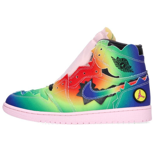 NIKE x J Balvin Air Jordan 1 High Rainbow Sneakers Size 27cm