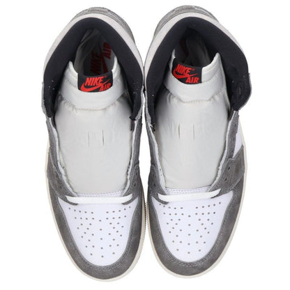 NIKE Air Jordan 1 Retro High OG Grey Sneakers Size 27cm