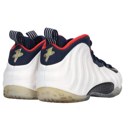 NIKE Air Foamposite One PRM Sneakers White/Navy Size 27cm