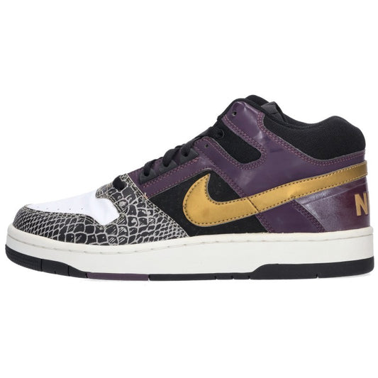 NIKE Delta Force 3/4 Sneakers Black/Purple/White Size 28cm