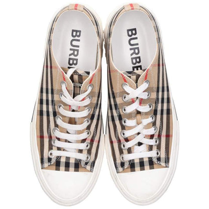 Burberry Nova Check Low Top Sneakers Beige Size EU 42