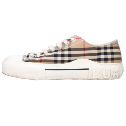 Burberry Nova Check Low Top Sneakers Beige Size EU 42