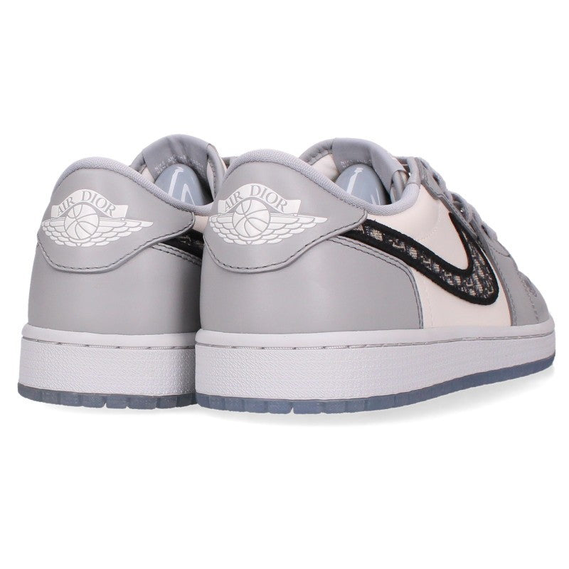 DIOR x Nike Air Jordan 1 Sneakers White/Grey/Black Size 27cm