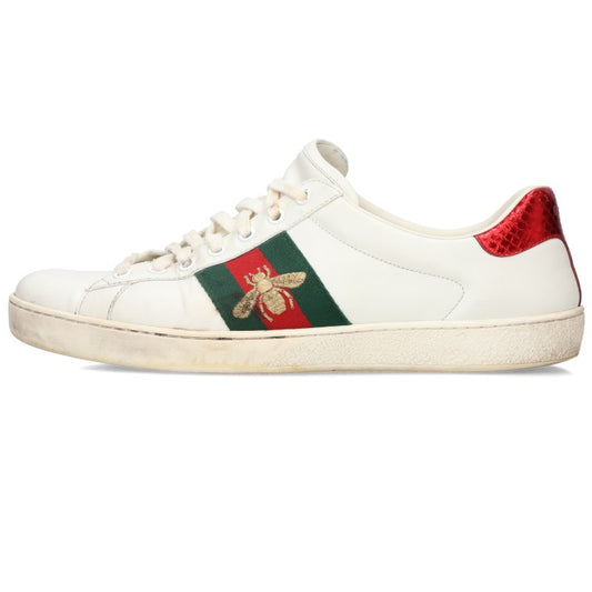 GUCCI Ace Low-Top Sneakers White Size 9.5
