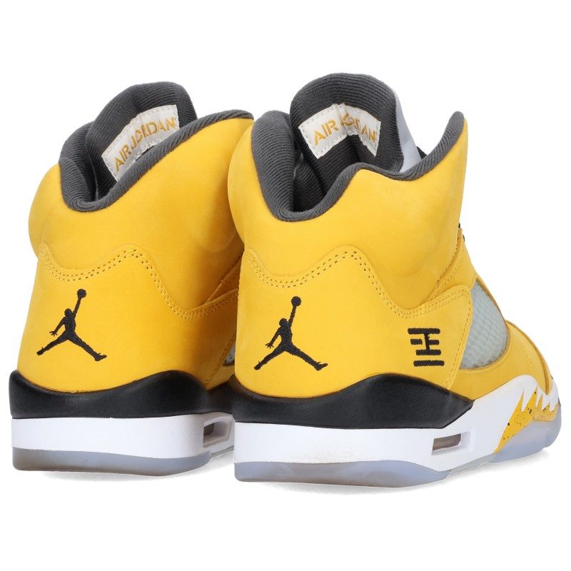 NIKE Air Jordan 5 Retro T23 Yellow Sneakers Size 27cm