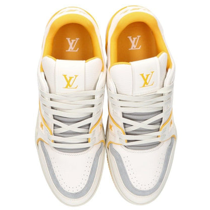 LOUISVUITTON LV Trainer Line Sneakers White/Yellow Size 8