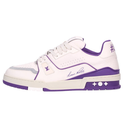LOUISVUITTON LV Trainer Line Sneakers White/Purple Size 8
