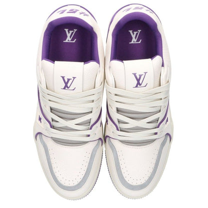 LOUISVUITTON LV Trainer Line Sneakers White/Purple Size 8
