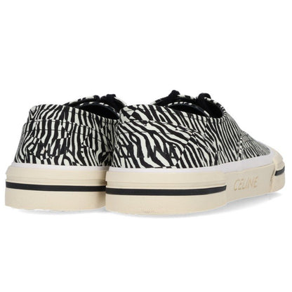 CELINE Elliot Zebra Print Low-Top Sneakers Size EU 42