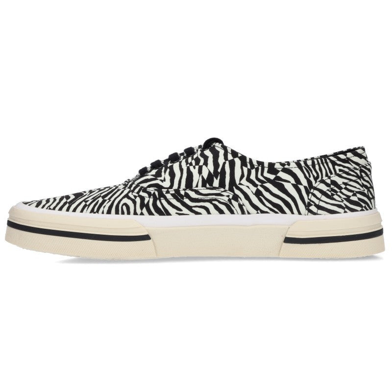 CELINE Elliot Zebra Print Low-Top Sneakers Size EU 42