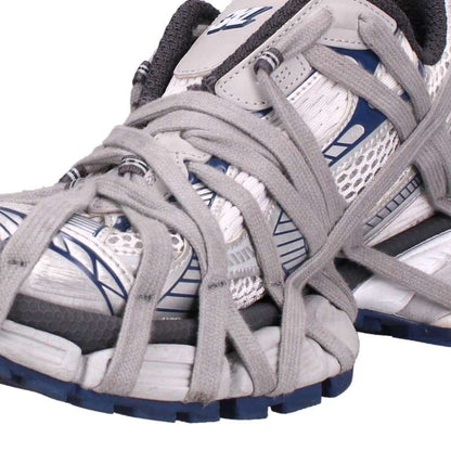 BALENCIAGA 3XL Extreme Laces Sneakers White/Navy Size EU 42