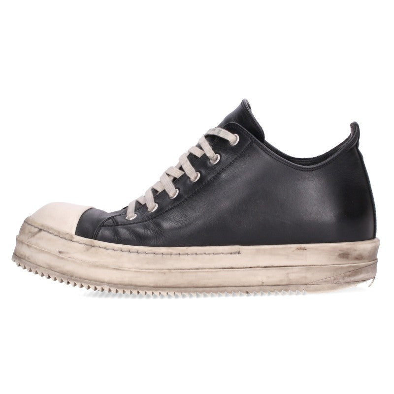 Rick Owens RAMONES LOW Sneakers Black/White Size EU 41