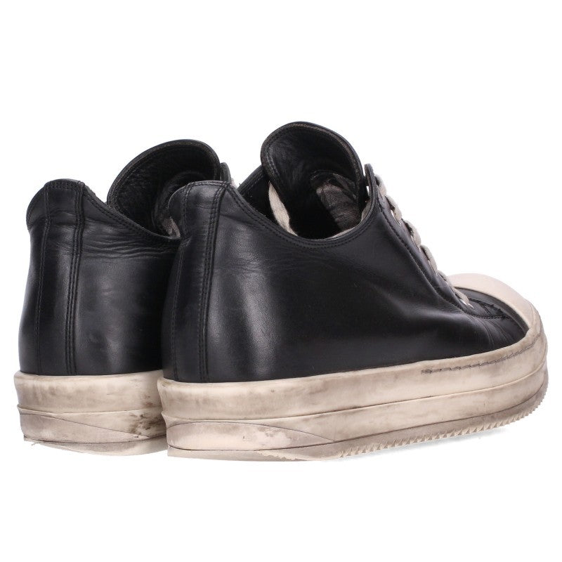 Rick Owens RAMONES LOW Sneakers Black/White Size EU 41