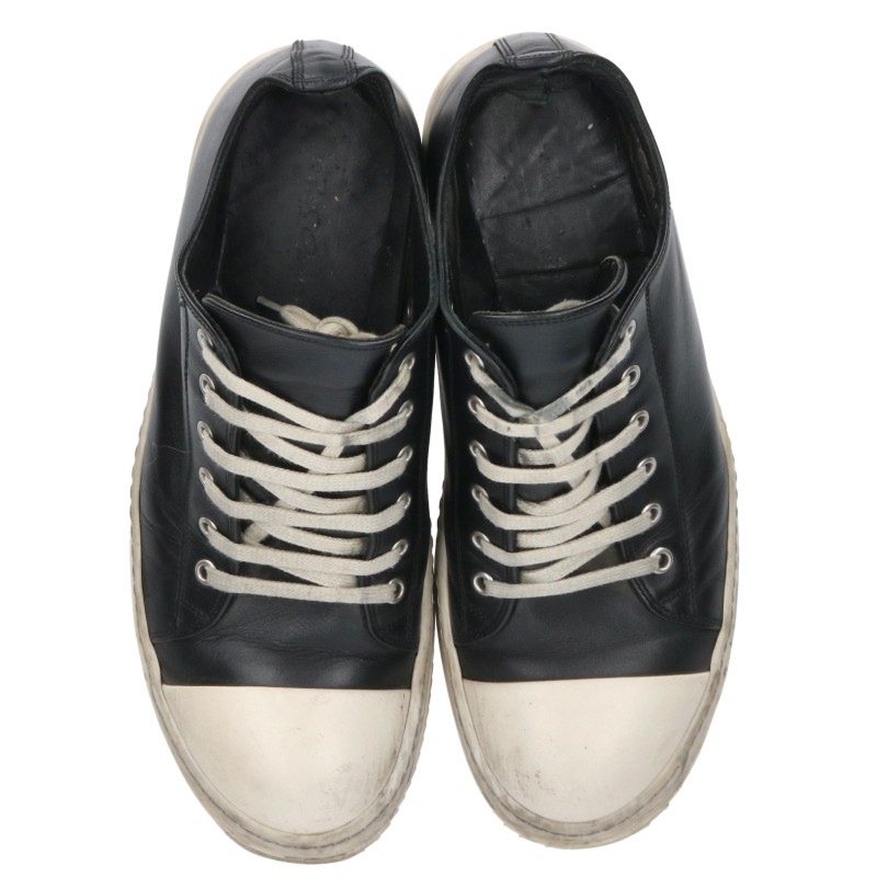 Rick Owens RAMONES LOW Sneakers Black/White Size EU 41