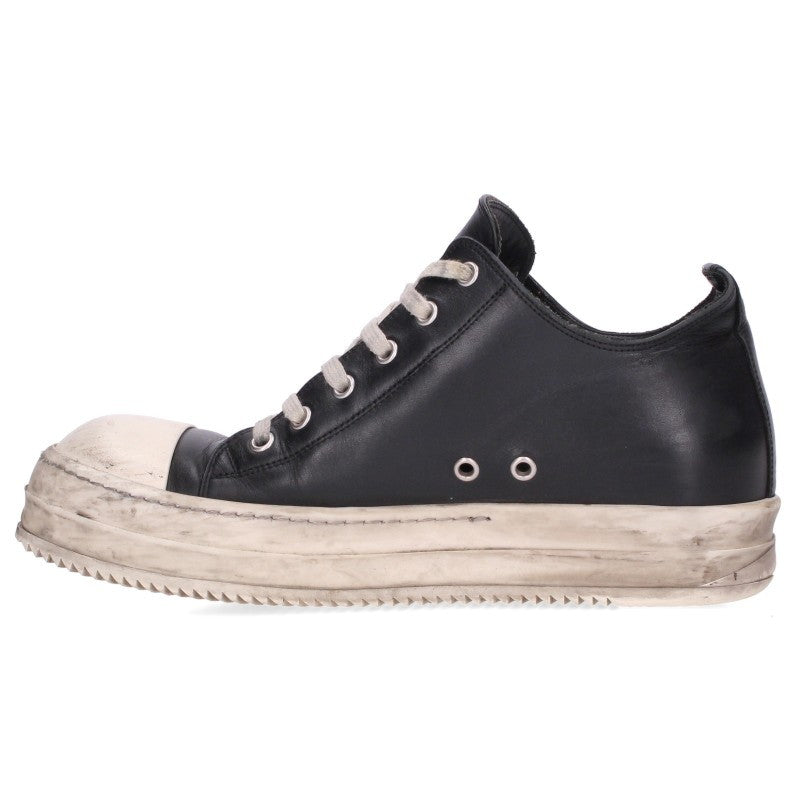 Rick Owens RAMONES LOW Sneakers Black/White Size EU 41