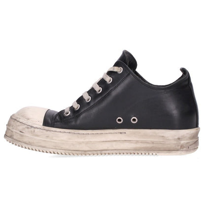 Rick Owens RAMONES LOW Sneakers Black/White Size EU 41