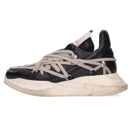 Rick Owens MEGALACED RUNNER Sneakers Black/White Size EU 44