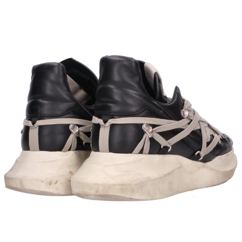 Rick Owens MEGALACED RUNNER Sneakers Black/White Size EU 44