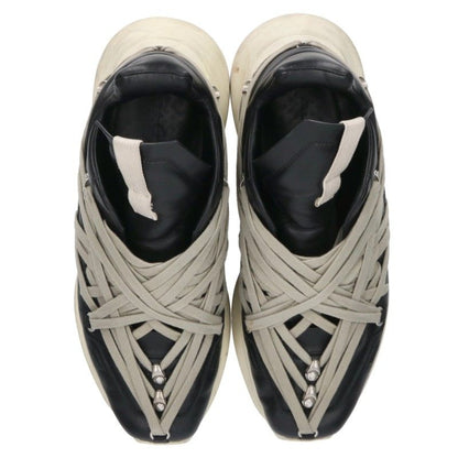 Rick Owens MEGALACED RUNNER Sneakers Black/White Size EU 44