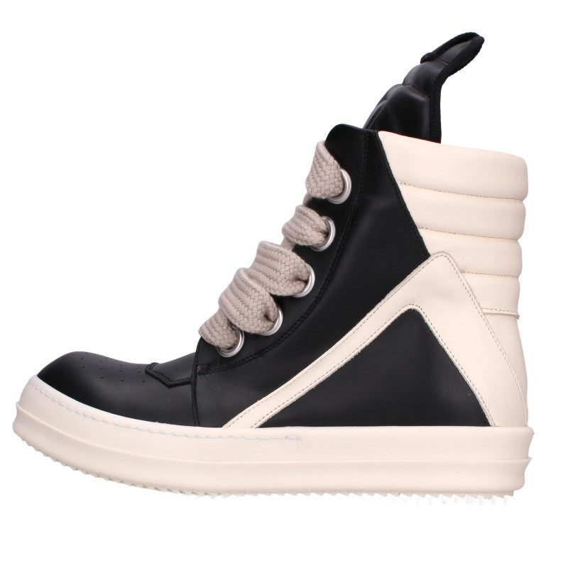Rick Owens Jumbo Lace Geobasket Hi-Top Sneakers Size EU 41