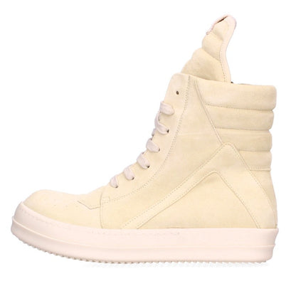 Rick Owens Geobasket Nubuck Hi-Top Sneakers Size EU 39