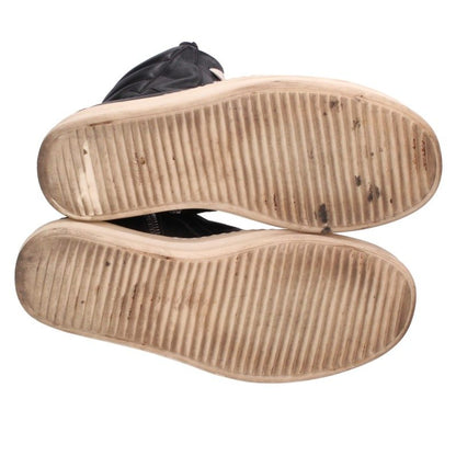 Rick Owens Geobasket Leather Sneakers Black/White Size EU 41