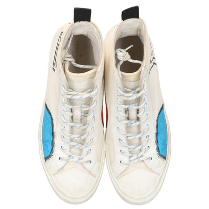 LOUISVUITTON Tattoo Line High-Top Sneakers White Size 8