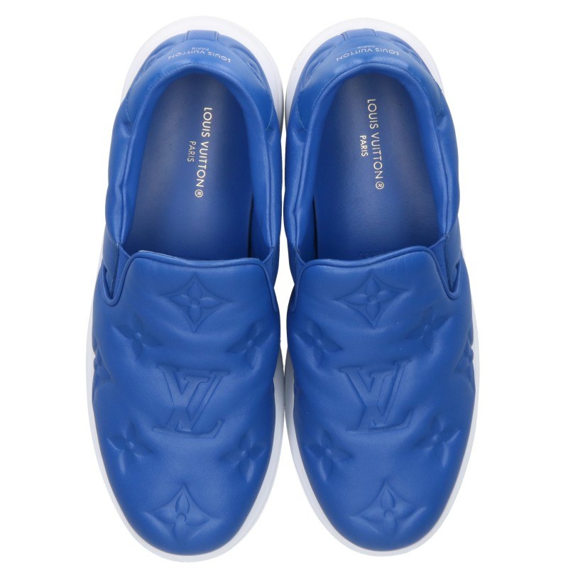 LOUISVUITTON Monogram Embossed Slip-On Sneakers Size 8.5