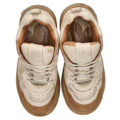 AMI Alexandre Mattiussi Paneled Beige Sneakers Size EU 41