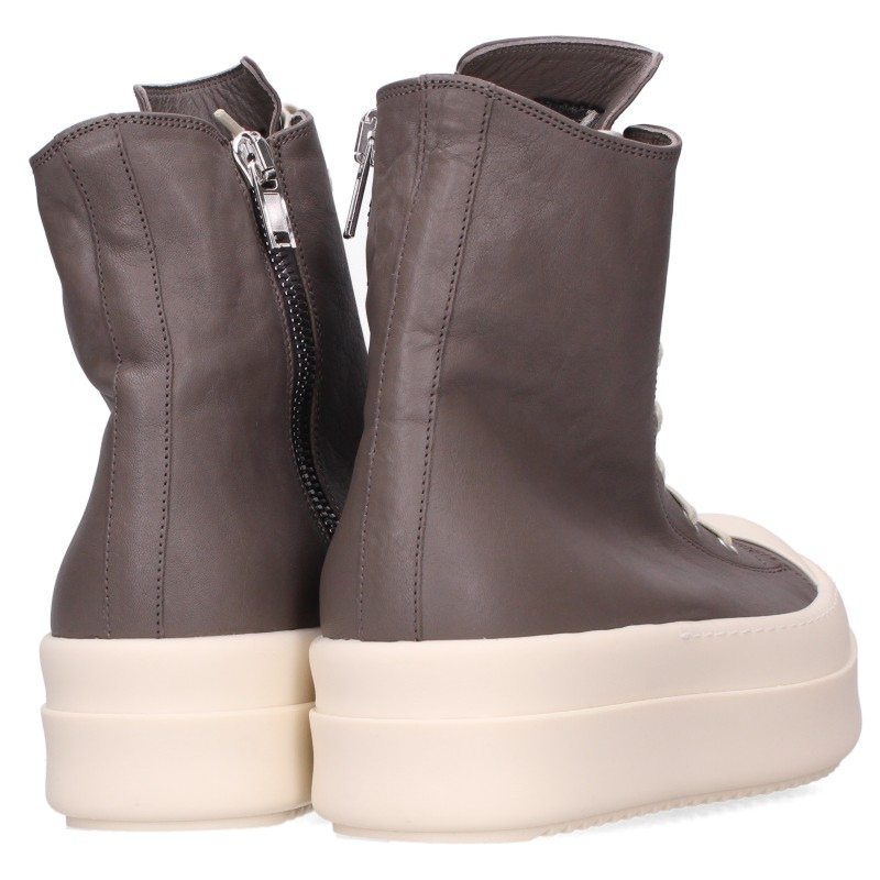 Rick Owens MEGA BUMPER Hi-Top Sneakers Grey/White Size EU 41