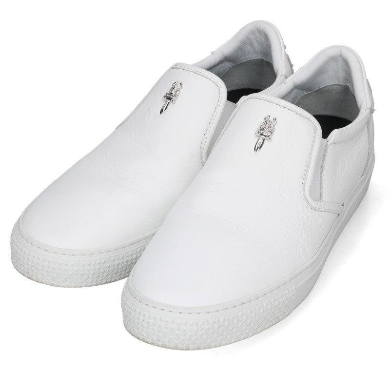 Chrome Hearts SLIP ON CH+ Leather Low-Top EU 42 Size EU 42