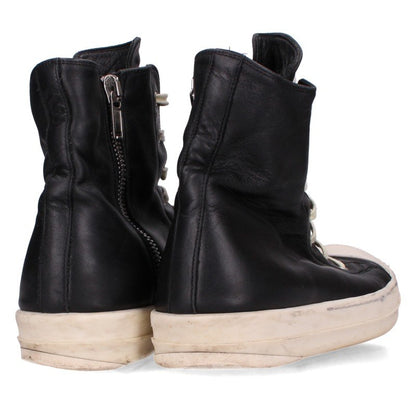 Rick Owens RAMONES Leather Sneakers Blk/Wht Size EU 41