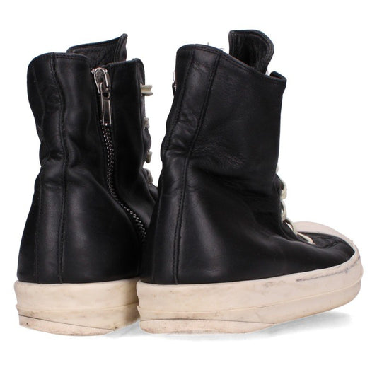 Rick Owens RAMONES Leather Sneakers Blk/Wht Size EU 41