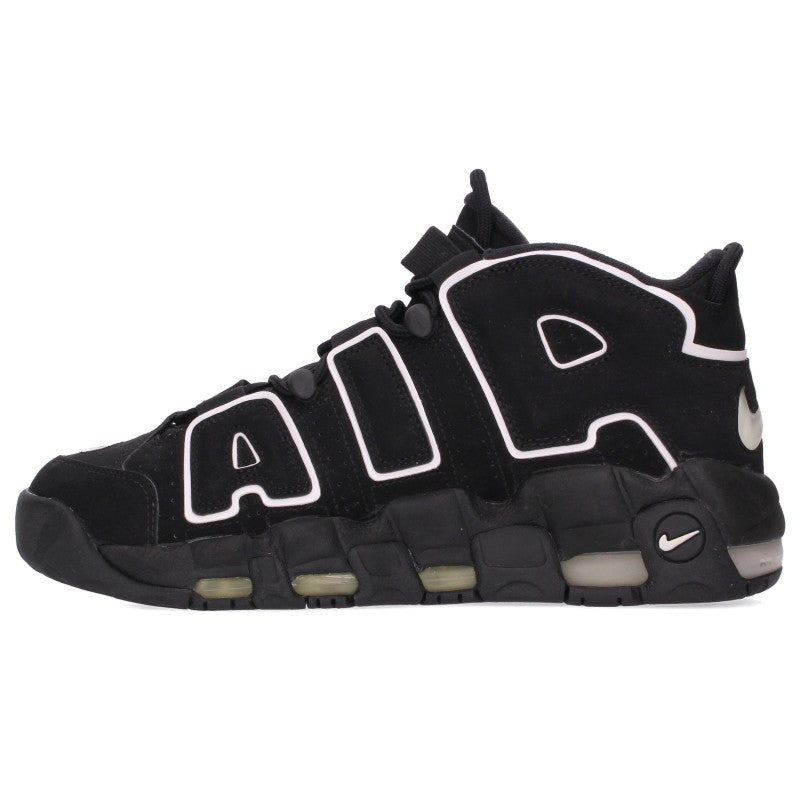 NIKE Air More Uptempo Black Sneakers Size 27.5cm