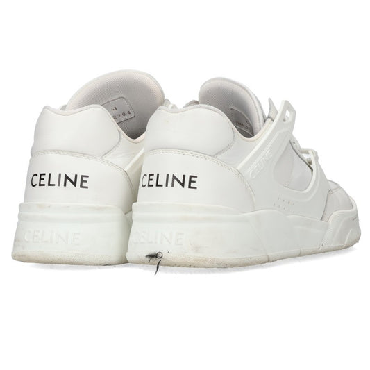 CELINE CT-07 Lace-Up Low-Top Sneakers White Size EU 41