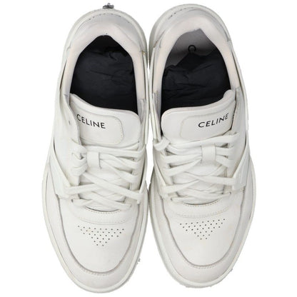 CELINE CT-07 Lace-Up Low-Top Sneakers White Size EU 41