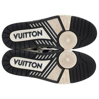 LOUISVUITTON x Kusama Dot LV Trainer Sneakers Wht/Blk Size 7