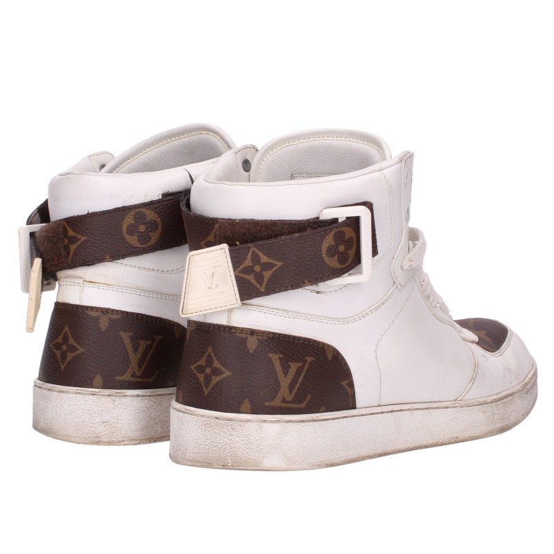 LOUISVUITTON Rivoli Line Monogram Hi-Top Sneakers Size 7